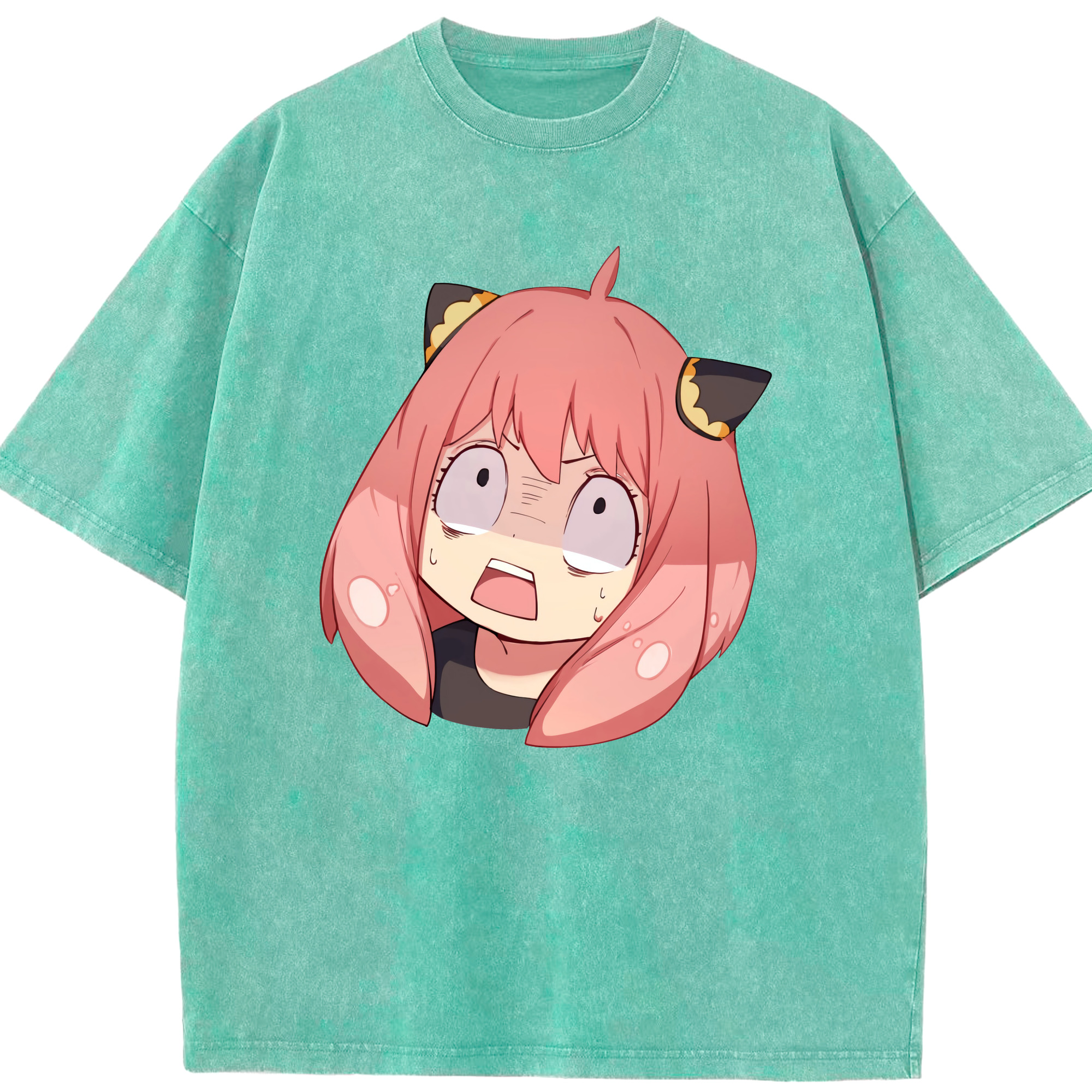 （画像用） SPY×FAMILY间谍家家酒 綿100% ヴィンテージ風 半袖Tシャツ（フロントプリント）
